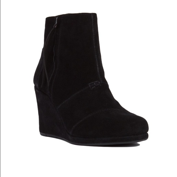 Toms Desert Wedge High Ankle Boot sz 9