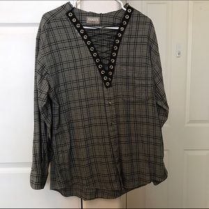 Flannel Lace Up