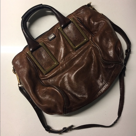 Chloé Ethel Satchel Brown Leather