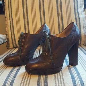 Coach stacked heels