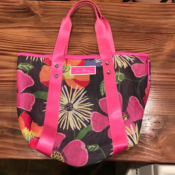 Vera Bradley Mesh Beach Bag in Jazzy Blooms