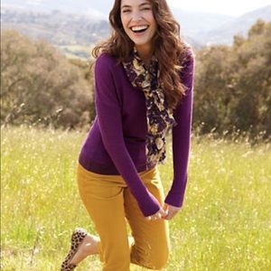 Jcrew Matchstick Mustard Corduroy Pants