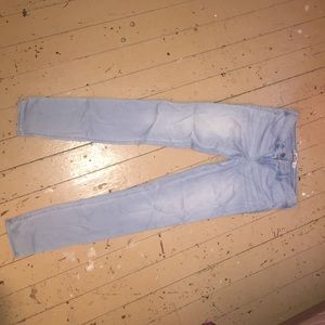 hollister jeggings light wash size 3, w26