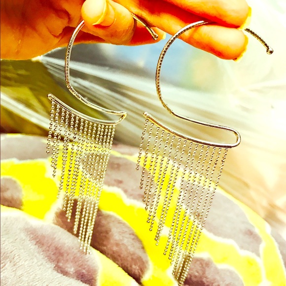 Silver hoop earrings