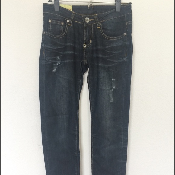 Machine Jeans dark blue denim