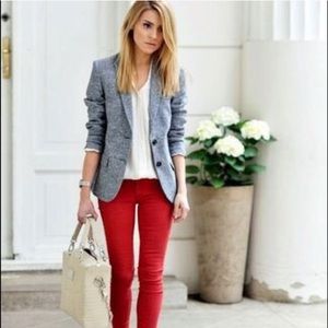 American Eagle Red Corduroy Pants.