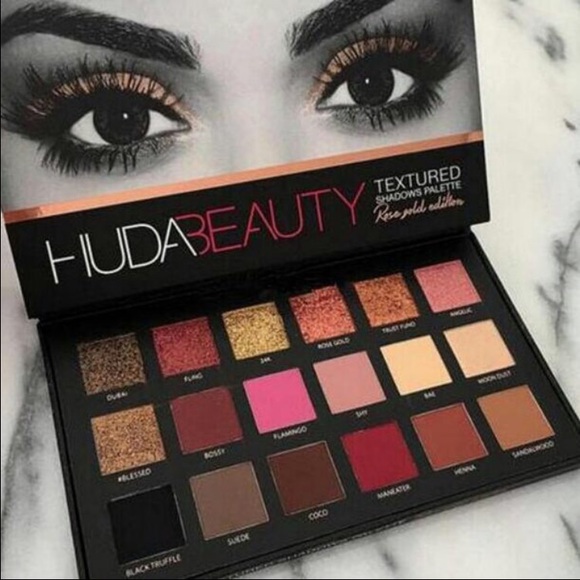 huda beauty rose gold textured pallet