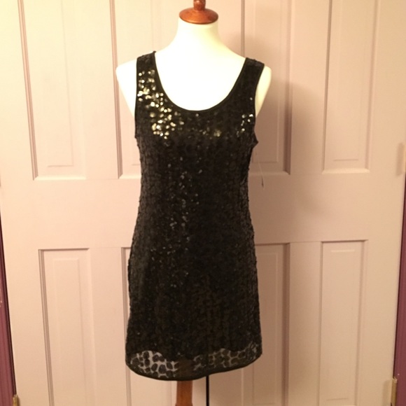 Romeo&Juliet Couture black sequin Dress - Picture 1 of 4