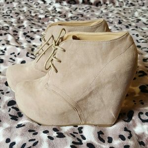 Wedge Platform Ankle Bootie