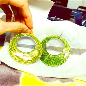 Green colorful hoops