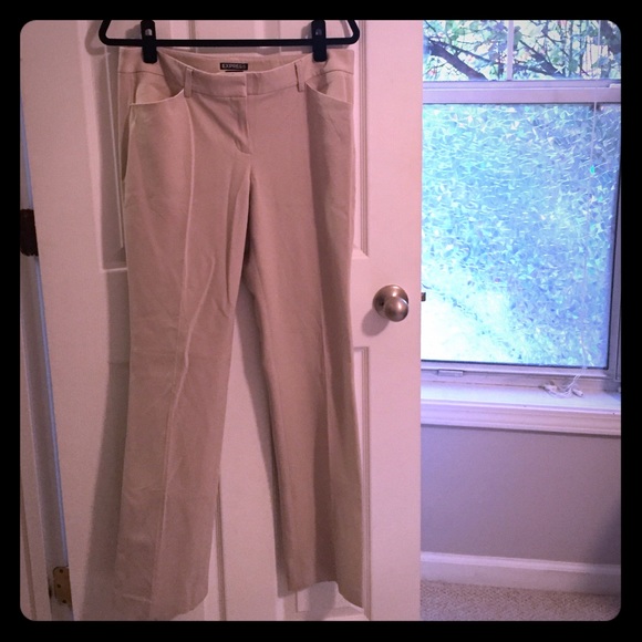 Express Editor 8R khaki dress pants 32" inseam