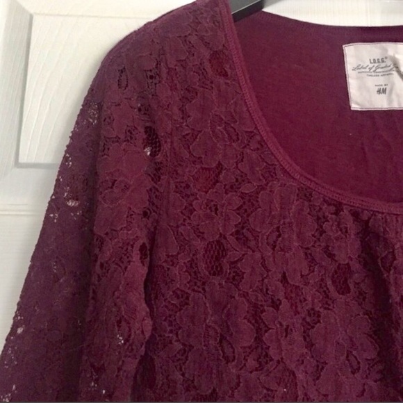 H&M Scoop Neck Lace Top - Picture 2 of 3
