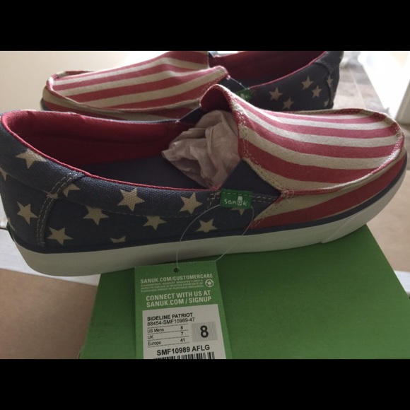 American Flag Sanuk Shoes