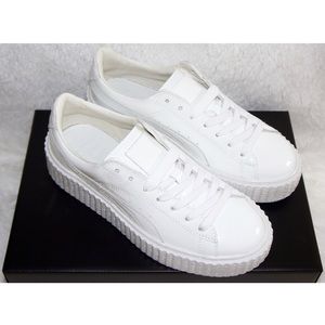 puma creeper white leather