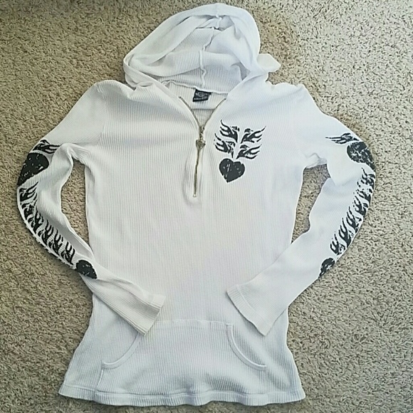 Thermal zip up hoodie