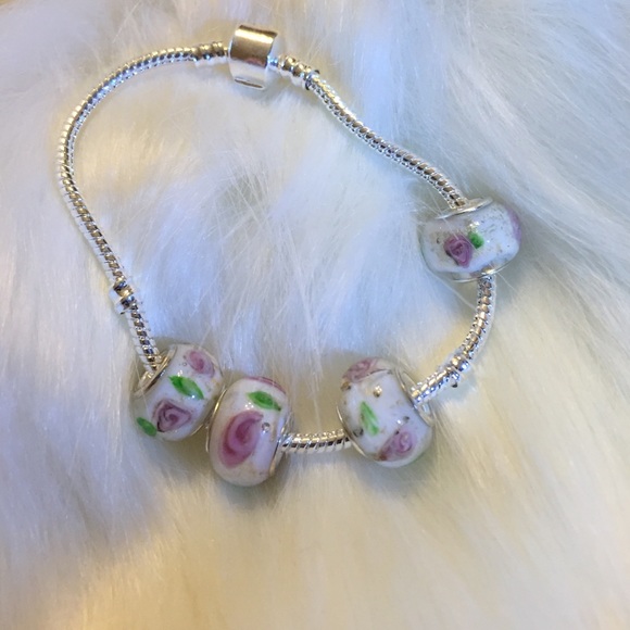 Women's Glass Beaded European Style Bracelet