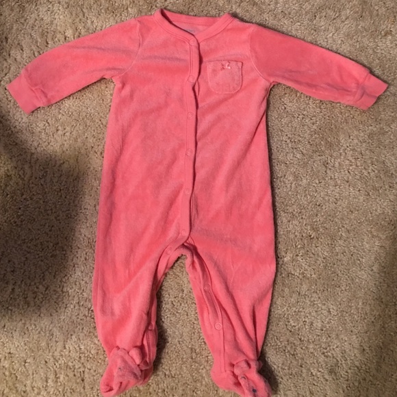 Baby girl footie pajamas
