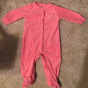 Baby girl footie pajamas