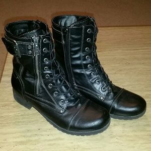 Black Combat boots