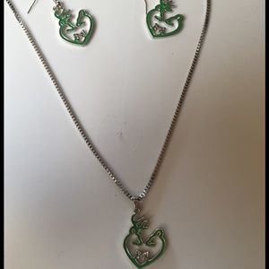 Browning Deer necklace and Earring set