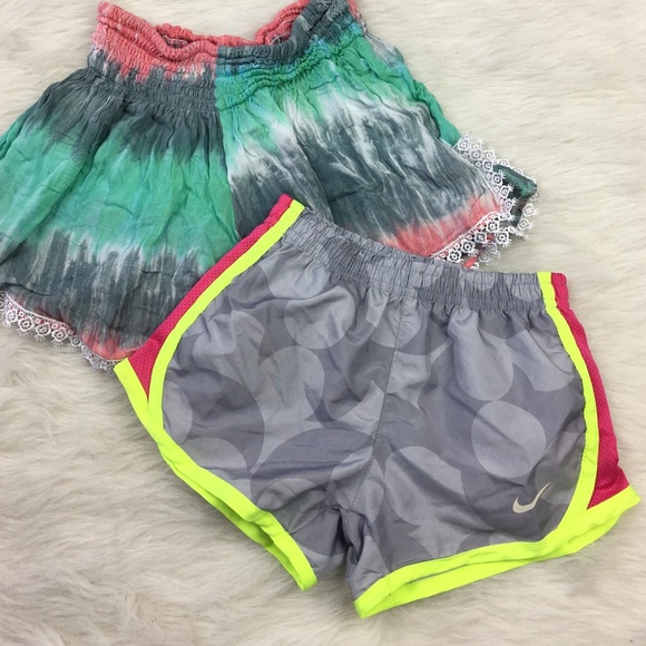 Nike soccer shorts and boutique shorts bundle