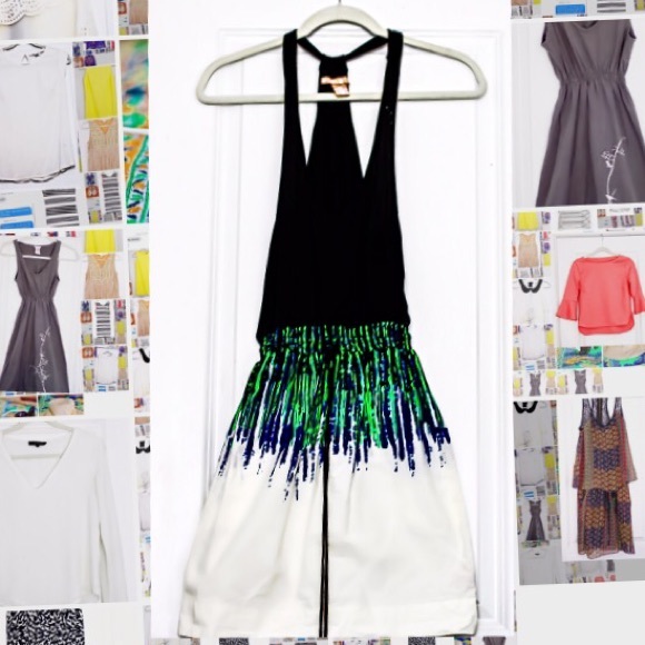 HVP Black Halter Cotton Skirt Sundress