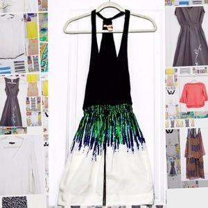 HVP Black Halter Cotton Skirt Sundress