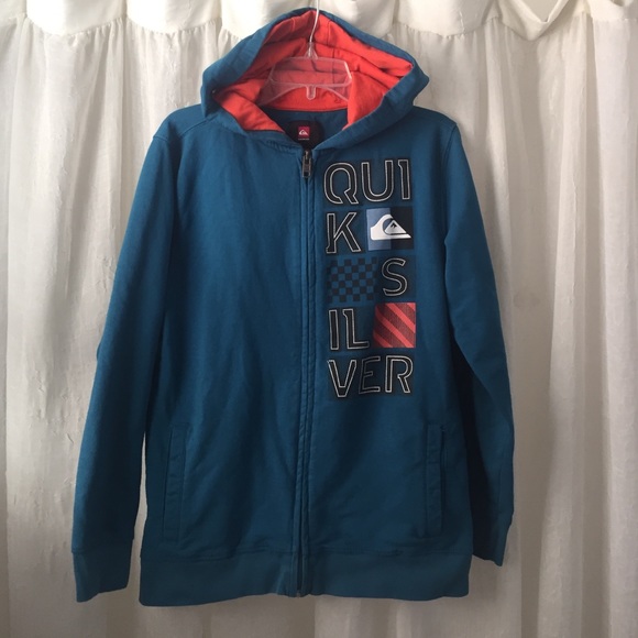 Quicksilver Boys Zip Up Sweatshirt M