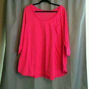 Hot pink plus top!