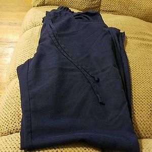 Navy blue greys anatomy medium petite scrub bottom