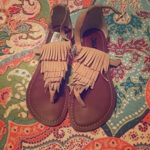 fringe sandals