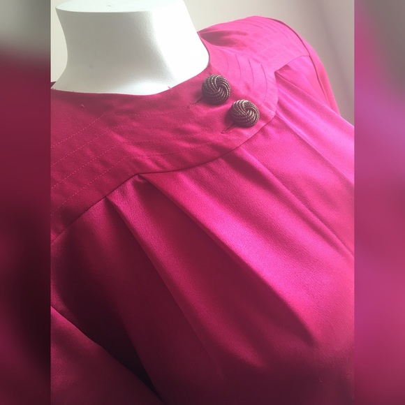 Vintage Ms. Chaus Fuschia Dress - Picture 3 of 4