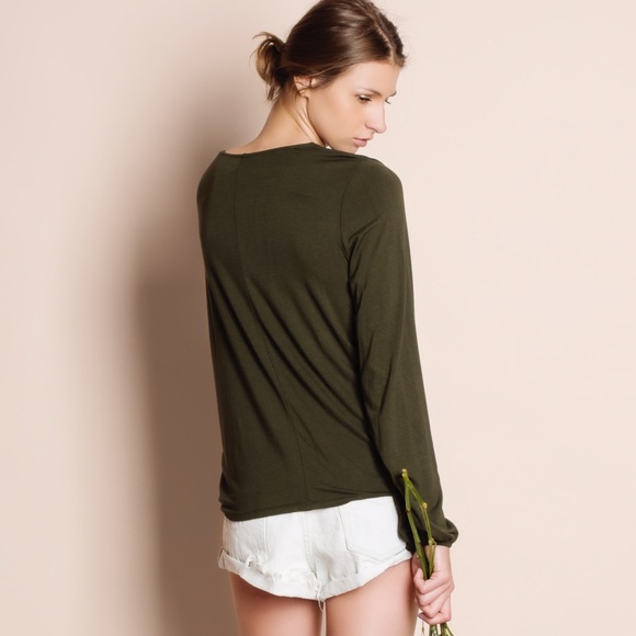 After A Rainstorm Lace Up Top - Picture 3 of 3