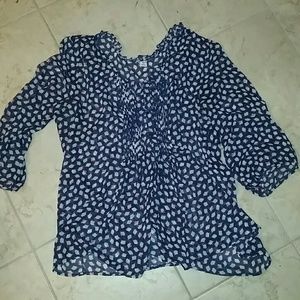 Old Navy sheer blouse