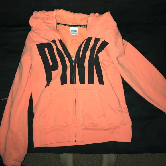 Orange Victoria's Secret zip up sweater!