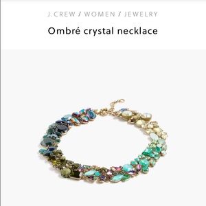 J. Crew ombré crystal necklace
