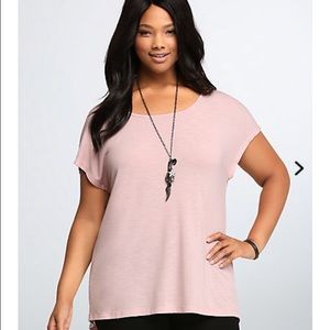 Torrid Lace Tie Back Swing Tee