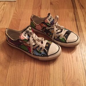 Leather converse sneakers