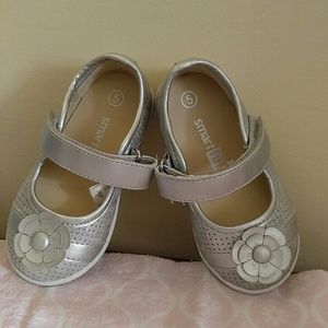 Silver dress shoes for toddler