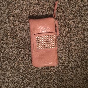 Nude pink wristlet