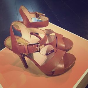 Michael Kors luggage heels