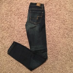 American Eagle high rise ripped jeggings