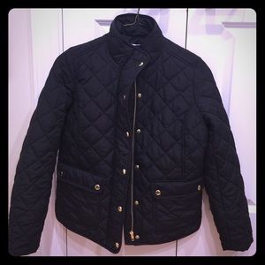 Black quilted J. Crew jacket