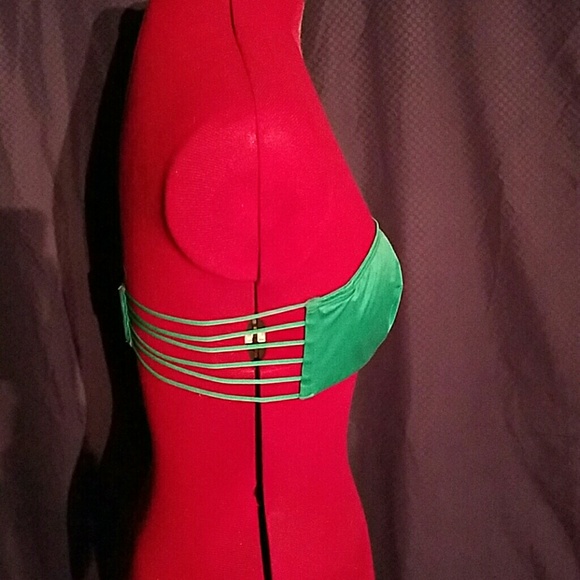 Victoria's Secret Teal strapless bandeau