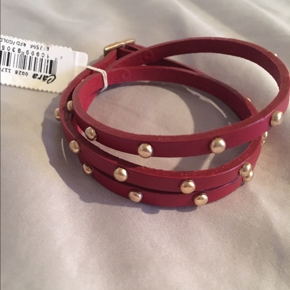 Red wrap bracelet