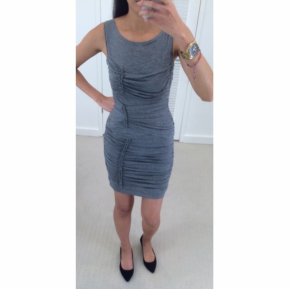 Brand New BCBG Grey Sleeveless Dress