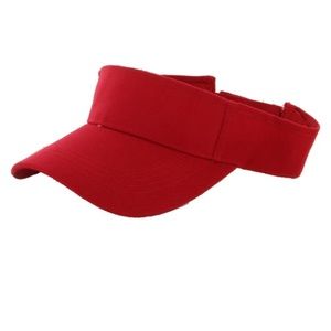 Red running visor perfect for marathons
