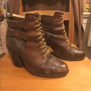 Freebird by Steven - Mallory lace up booties