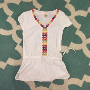 Beautifully detailed tunic top.