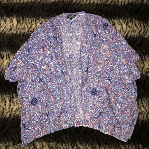 Paisley print kimono